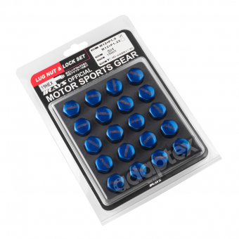 Комплект колесных гаек IRAYS M12х1.25х32 Конус Ключ 19 (Blue)
