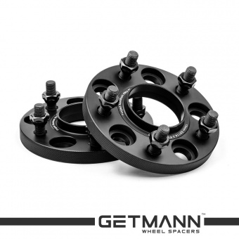 GETMANN | Колесная проставка-адаптер 15мм PCD 5х114.3 DIA 67.1 со шпильками 12x1.5 для Citroen, Dodge, Geely, Hyundai, Mazda, Mitsubishi, Peugeot (Кованая)