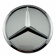 Колпачки на диски Mercedes (61/58) Серебристые
